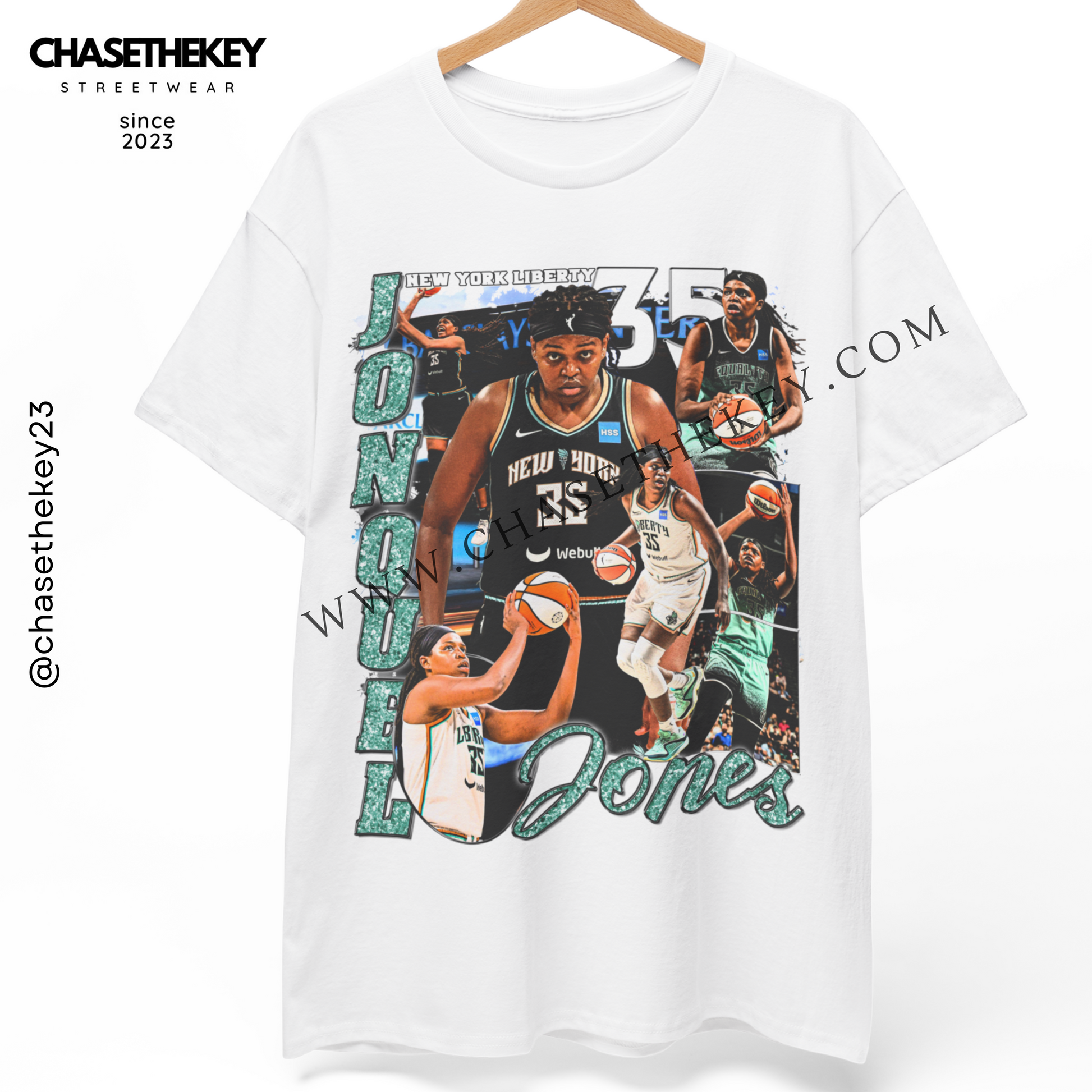 WNBA Liberty tee Jonquel Jones