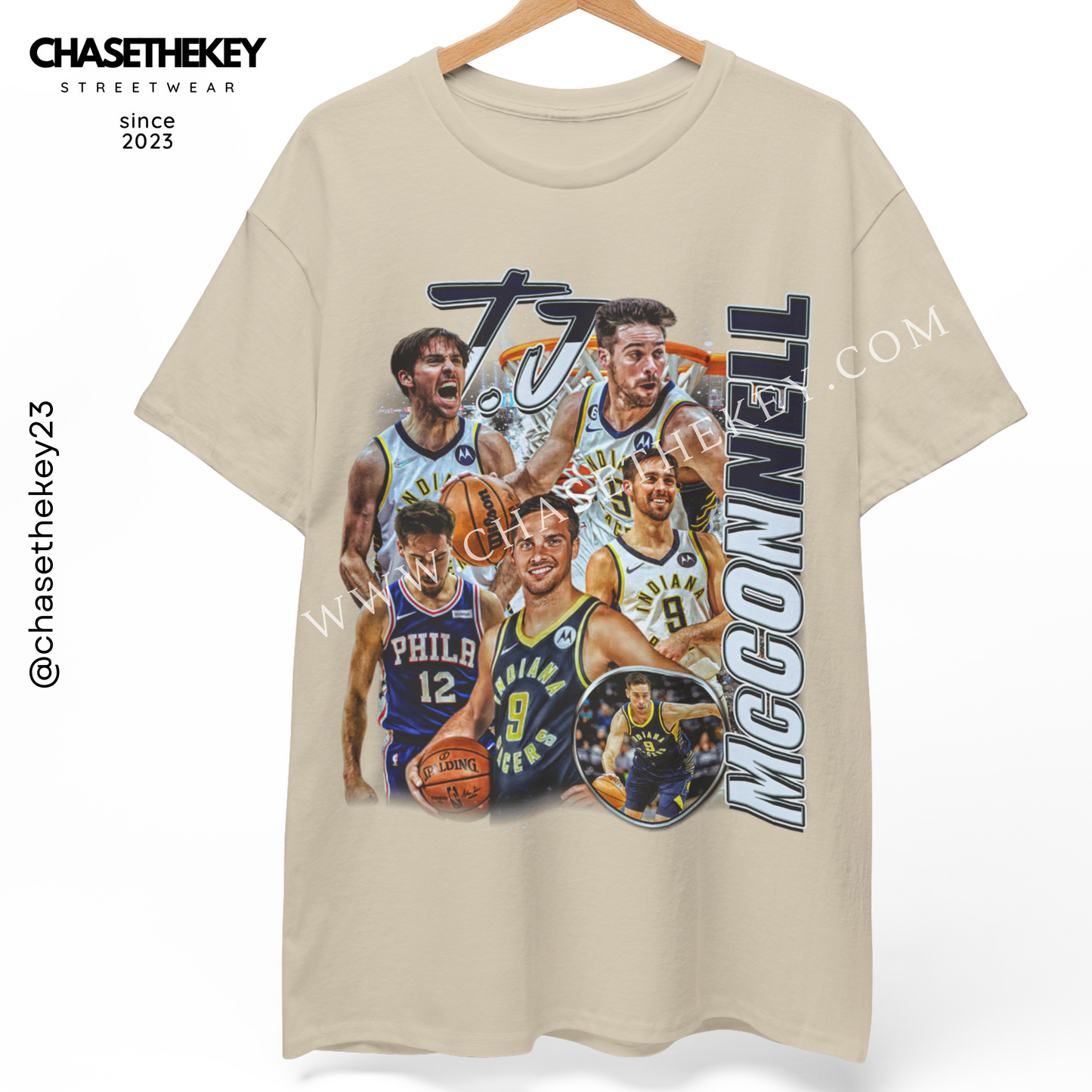 T. J. McConnell Indiana Pacers graphic shirt