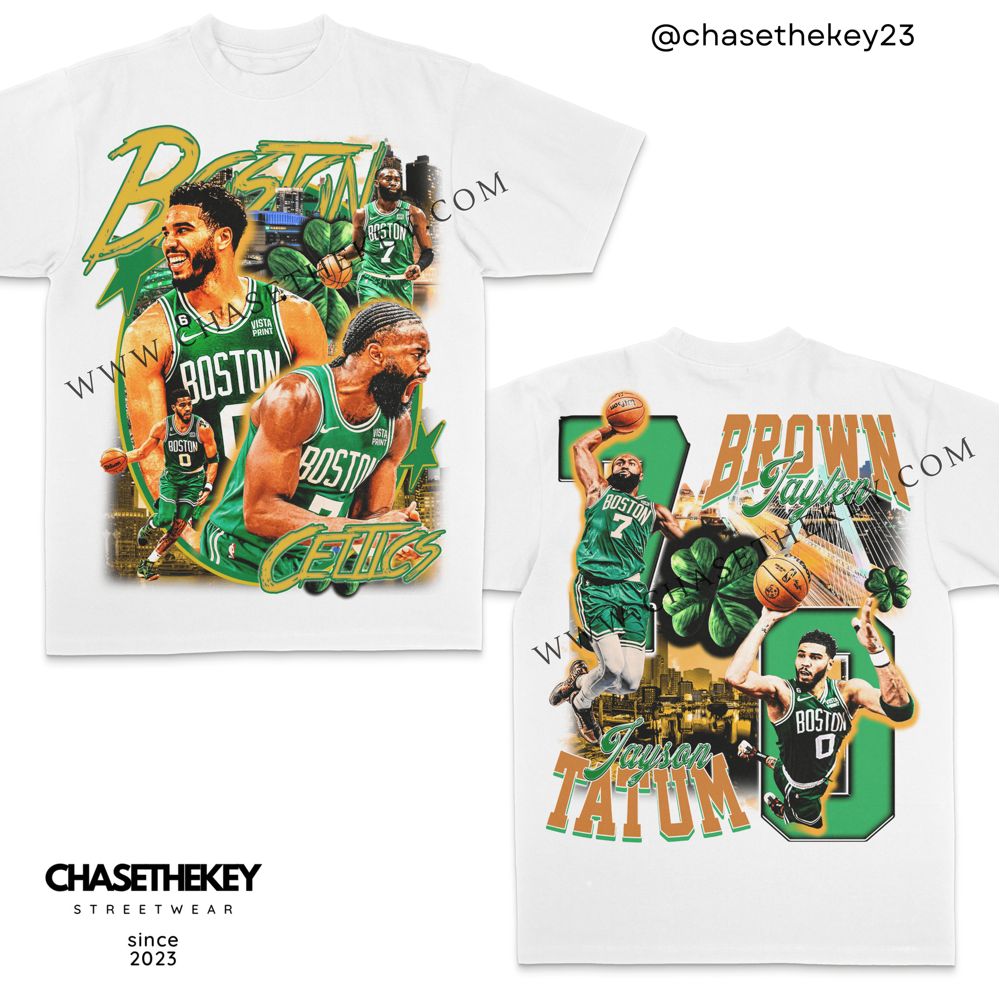 Jayson Tatum and Jaylen Brown Celtics shirt