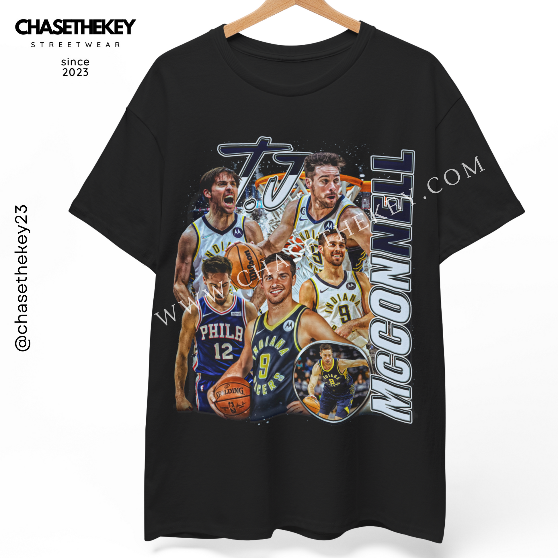 T. J. McConnell Indiana Pacers graphic shirt