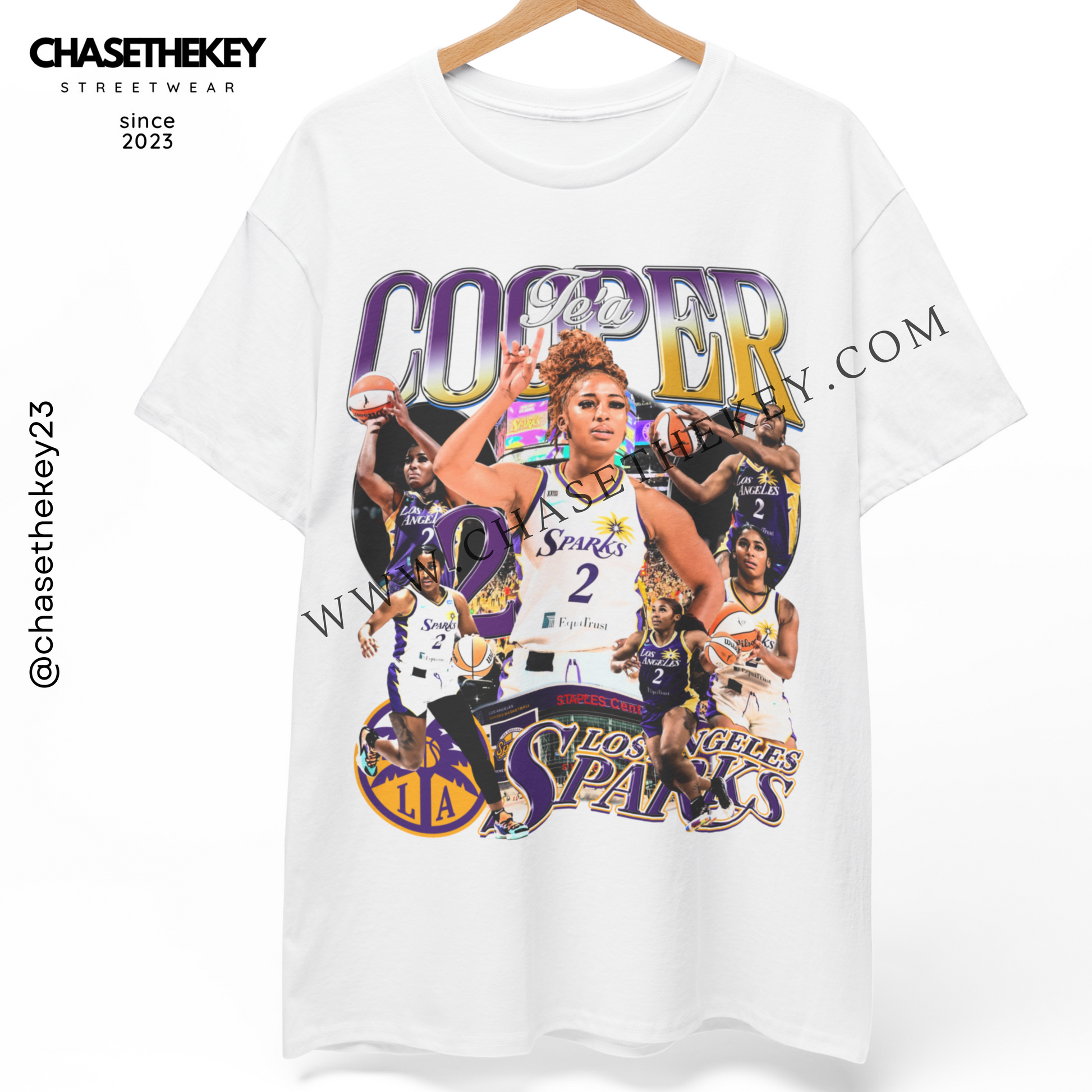 Te’a Cooper Los Angeles Sparks T-Shirt