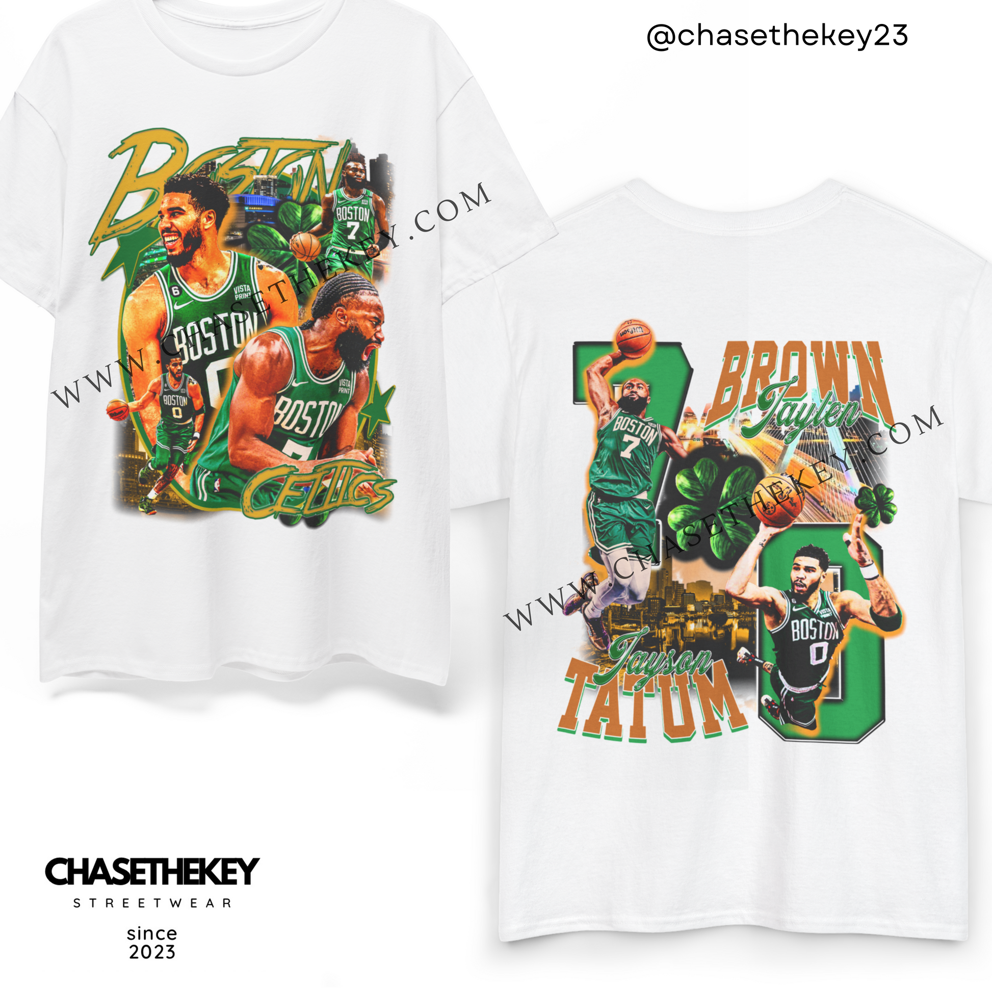 Jayson Tatum and Jaylen Brown Celtics shirt