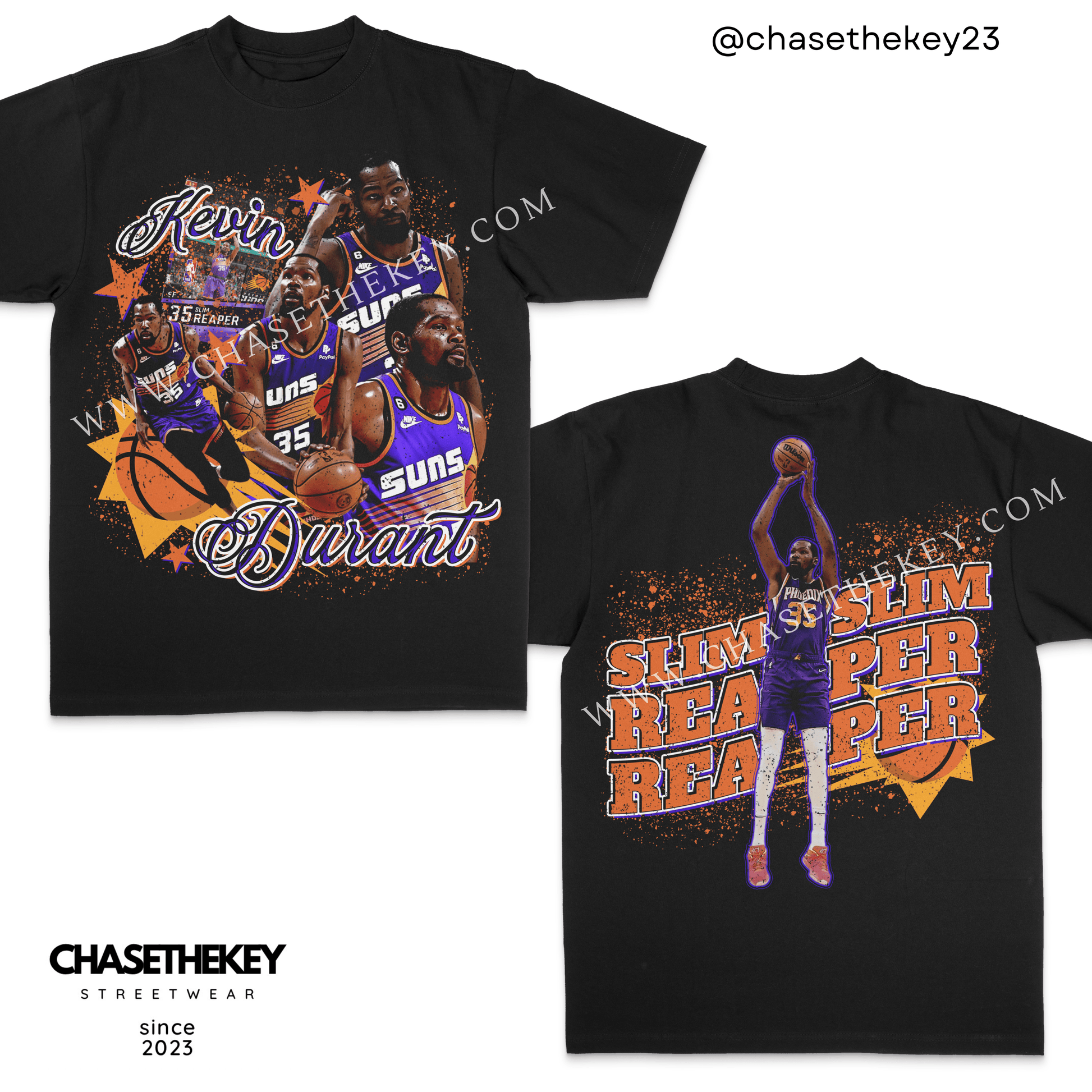 Slim Reaper basketball tee