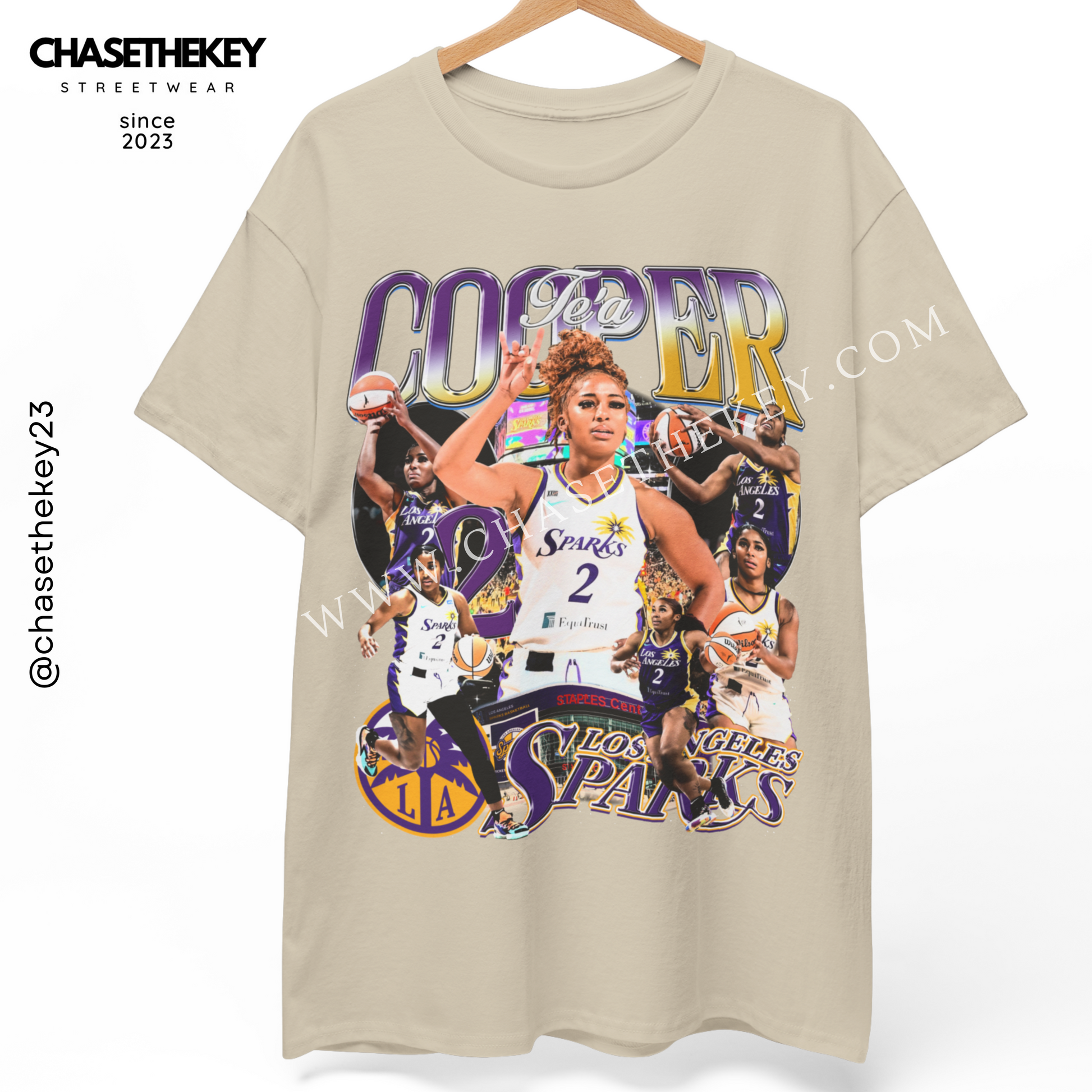 Te’a Cooper Los Angeles Sparks T-Shirt