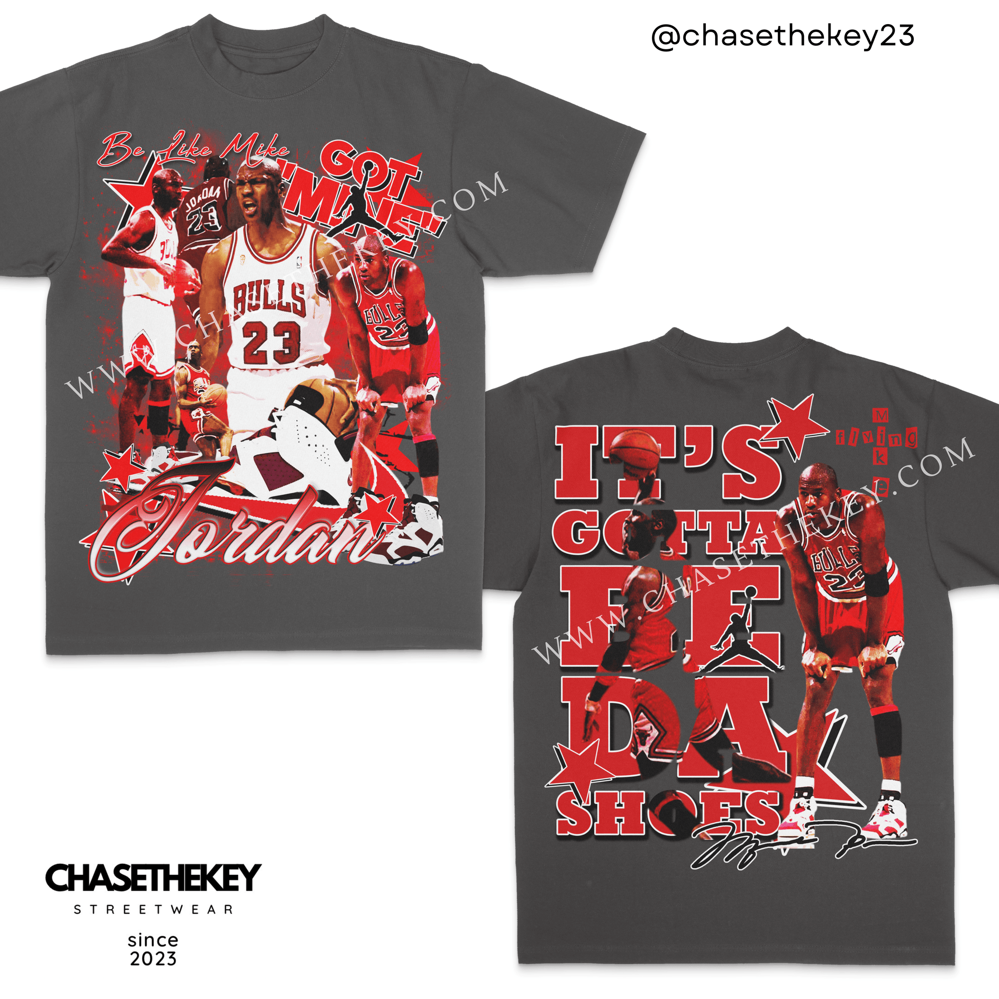 Michael Jordan sneaker campaign shirt