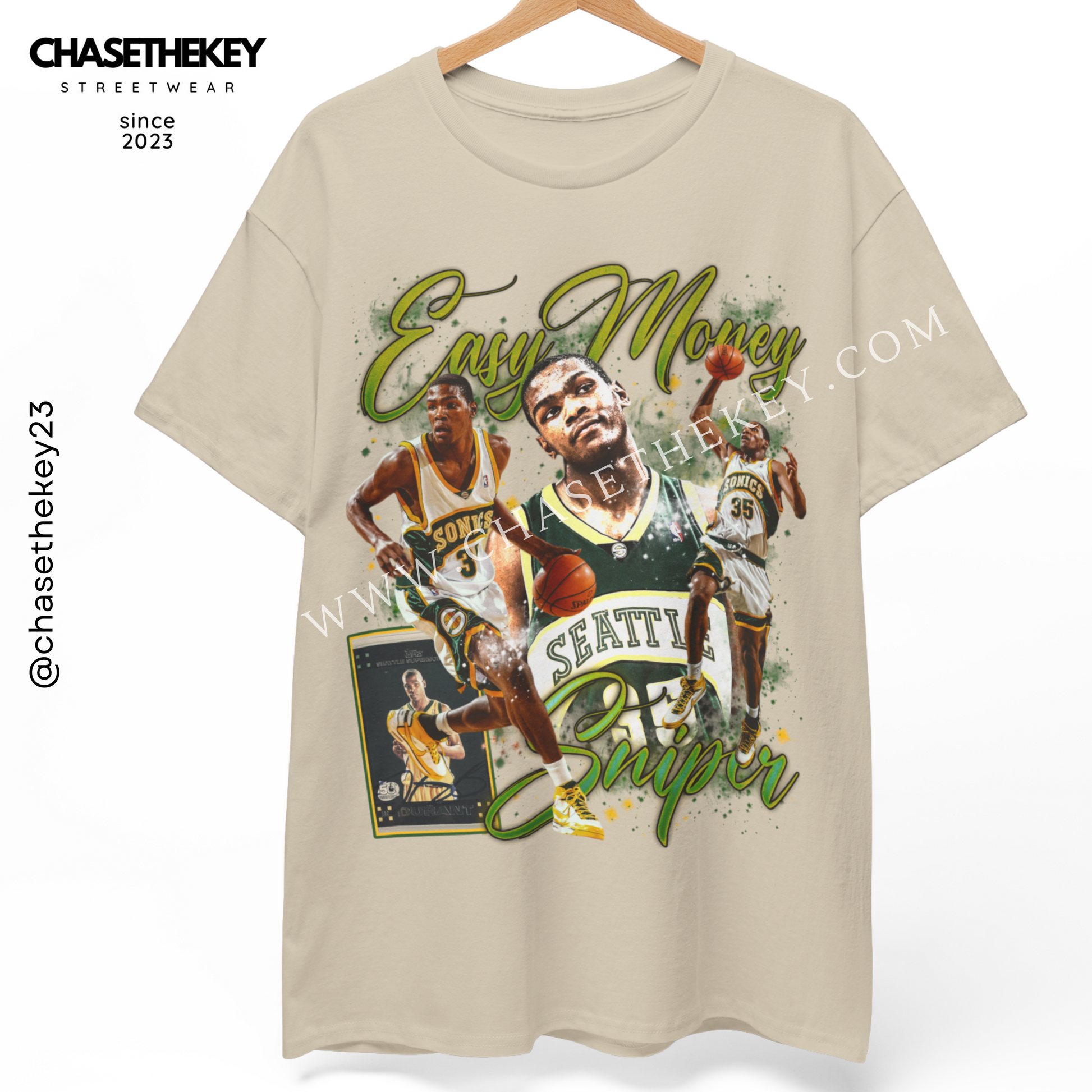 Kevin Durant Sonics throwback shirt